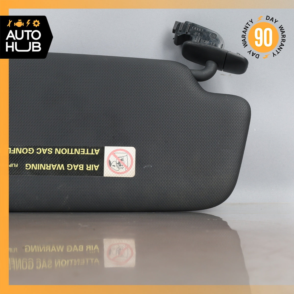 09-12 Audi 8R Q5 Left Driver Side Sunvisor Sun Visor Black OEM - photo 10