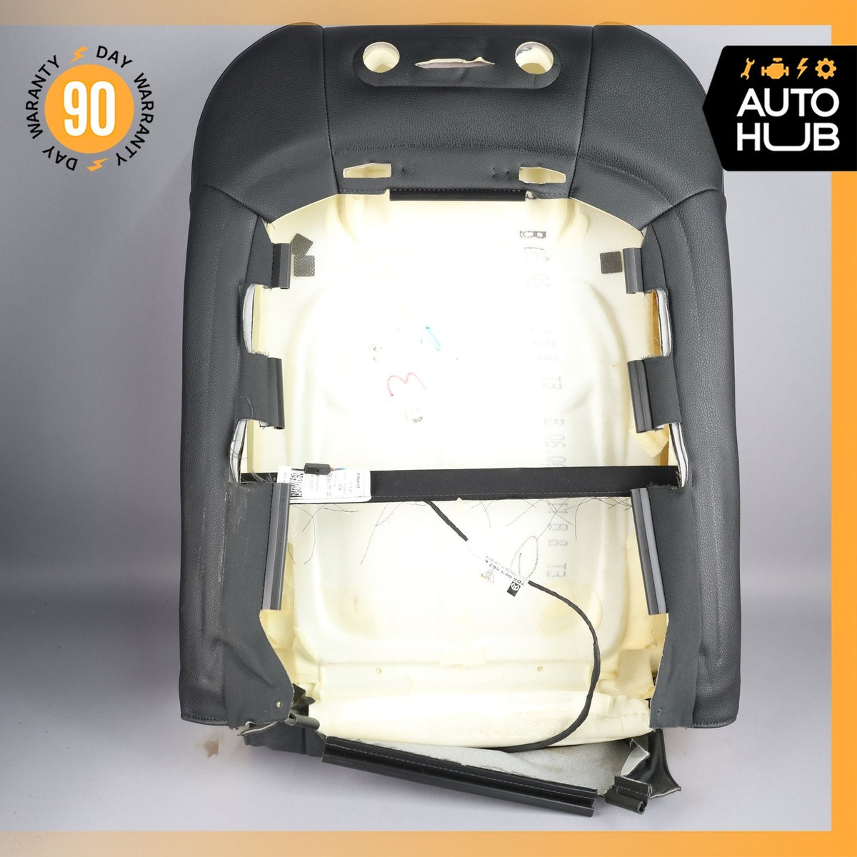 11-18 Porsche Cayenne 958 Front Right Side Seat Upper Cushion Black OEM - photo 16