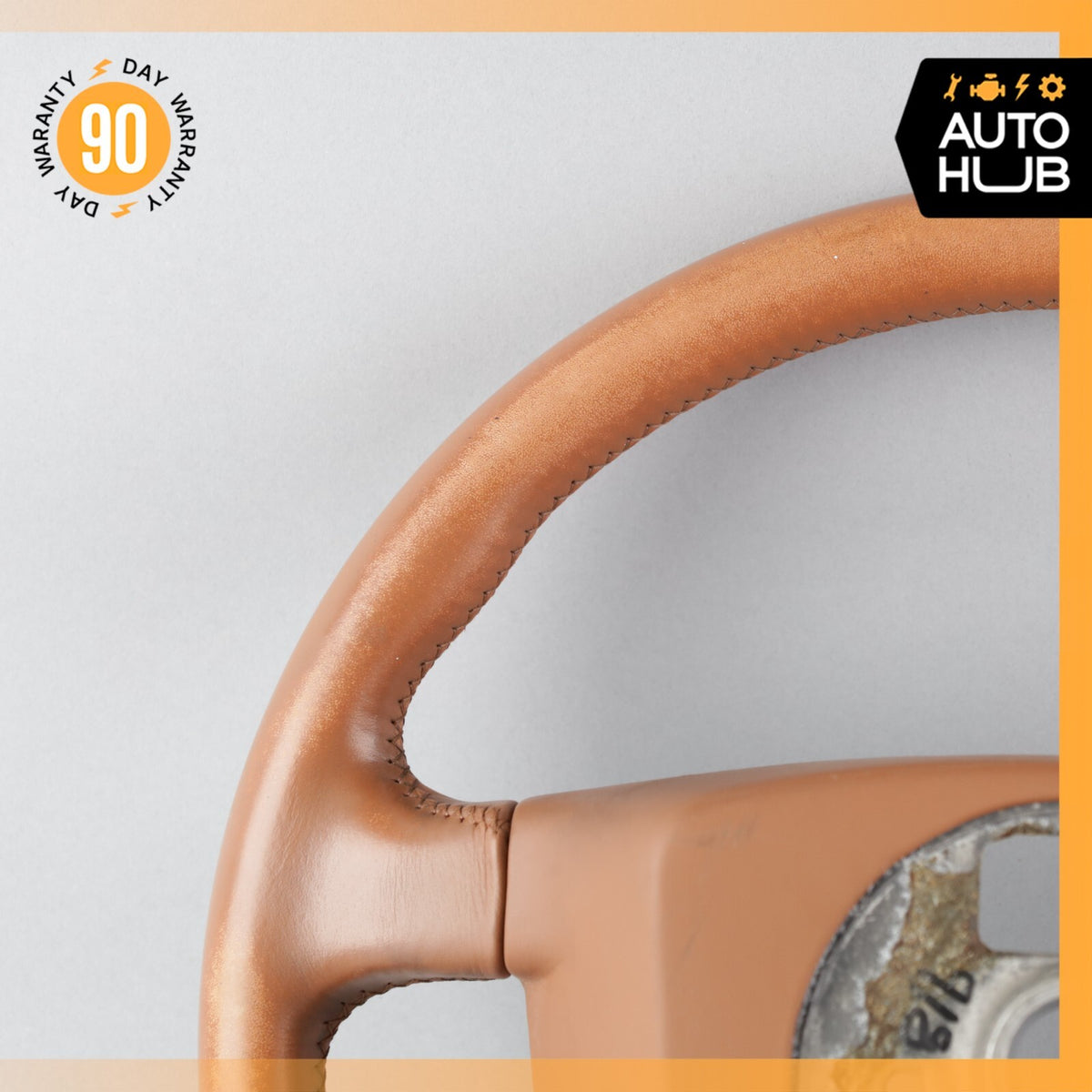 03-10 Bentley Continental Flying Spur GT GTC Driver Steering Wheel Brown OEM 58k - photo 9