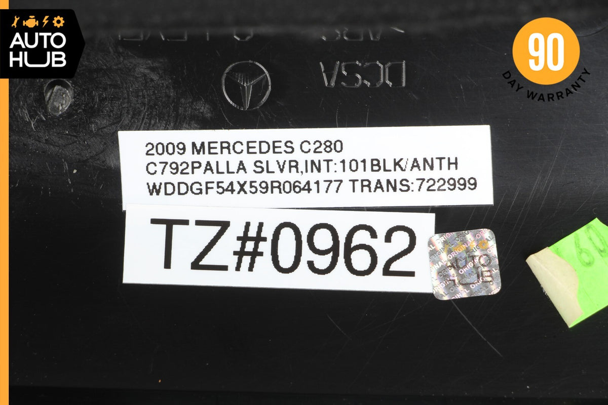 08-14 Mercedes W204 C300 C250 Front Left Interior Trim Panel A Pillar Black OEM - photo 12