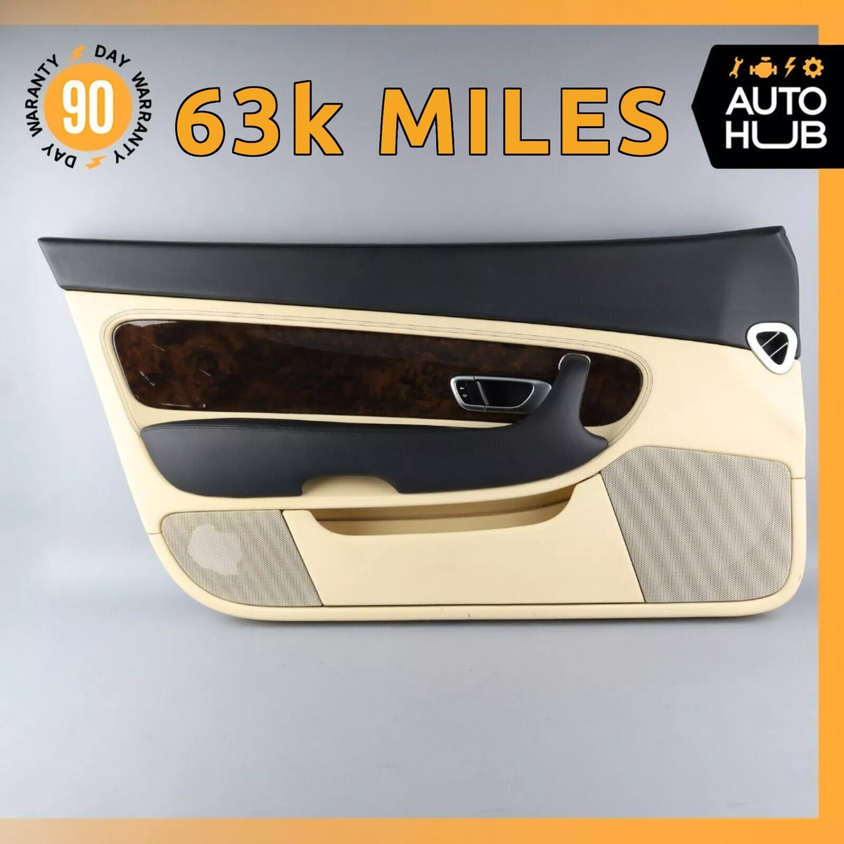 07-11 Bentley Continental GTC Left Driver Side Interior Door Panel OEM 63k - photo 1