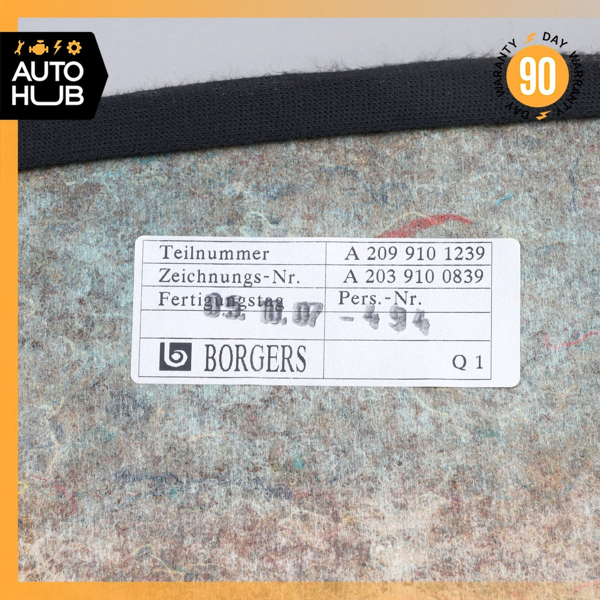 Mercedes W209 CLK350 CLK550 Front Left or Right Side Seat Back Cover Panel OEM - photo 14