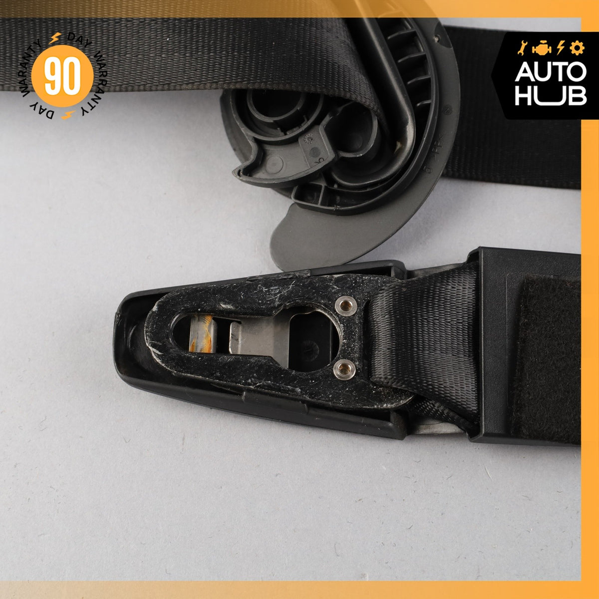 11-18 Porsche Cayenne 958 Front Right Passenger Side Seat Belt Black OEM - photo 15
