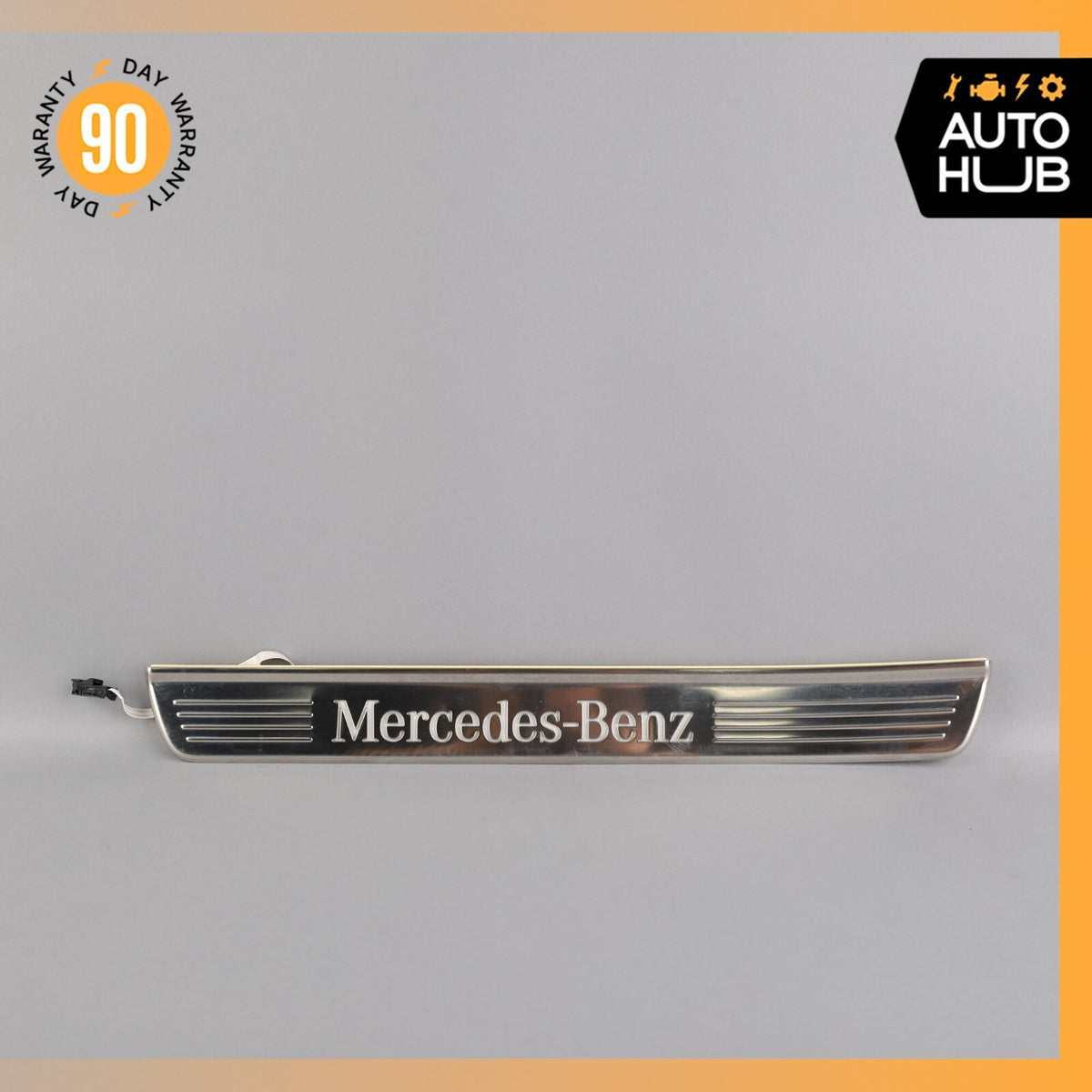 14-20 Mercedes W222 S600 S550 Rear Left Illuminated Door Step Sill Panel OEM - photo 1