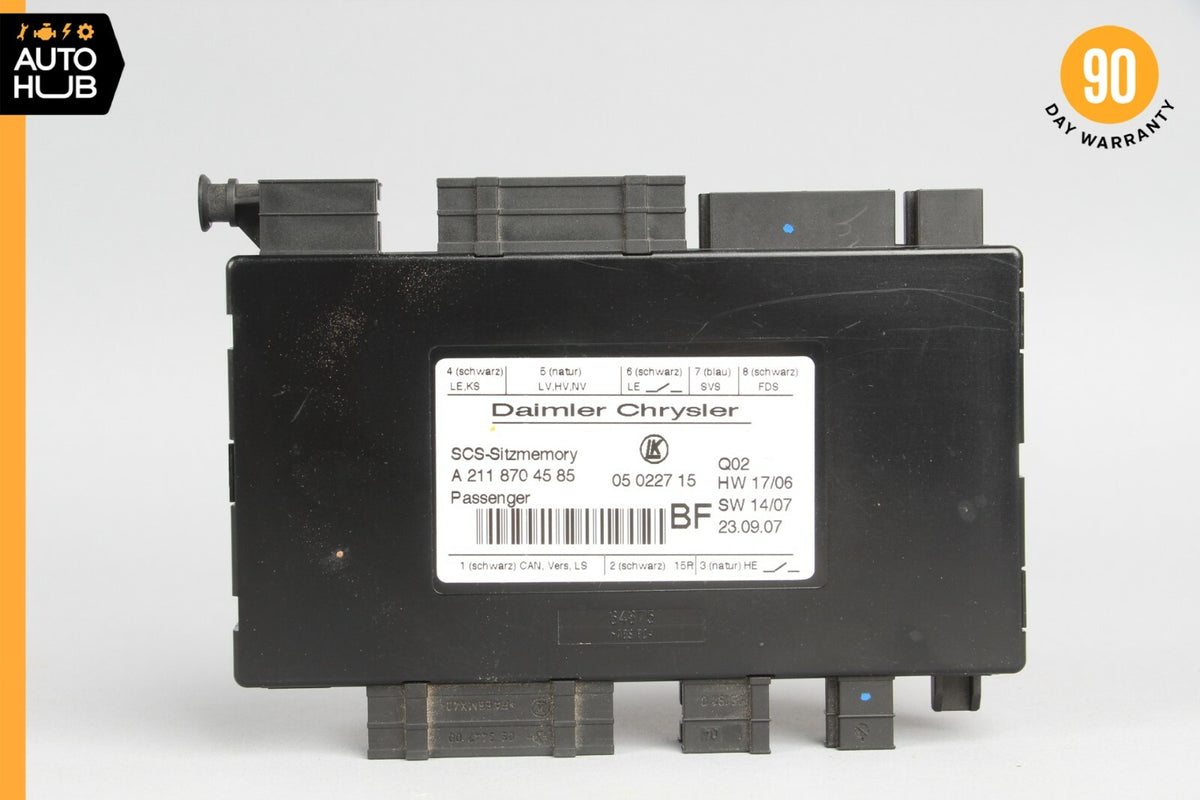 03-11 Mercede W164 ML63 AMG CLS550 ML350 Front Right Seat Control Module OEM - photo 6