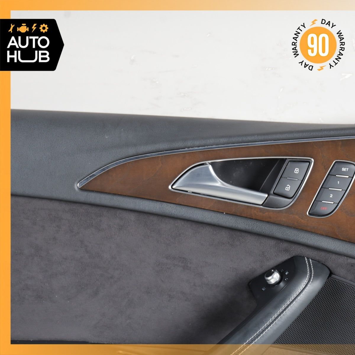 12-18 Audi C7 S6 A6 Front Left Side Interior Door Panel Suede OEM 58k - photo 4
