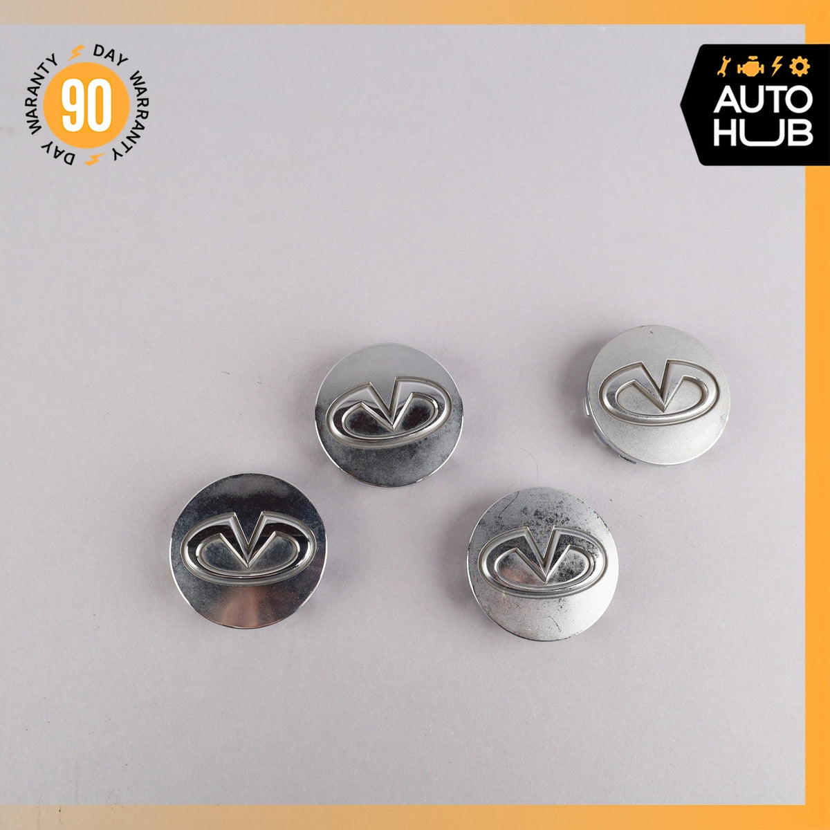 08-13 Infinity G37 Wheel Centre Cap Set of 4 OEM 77k - photo 2