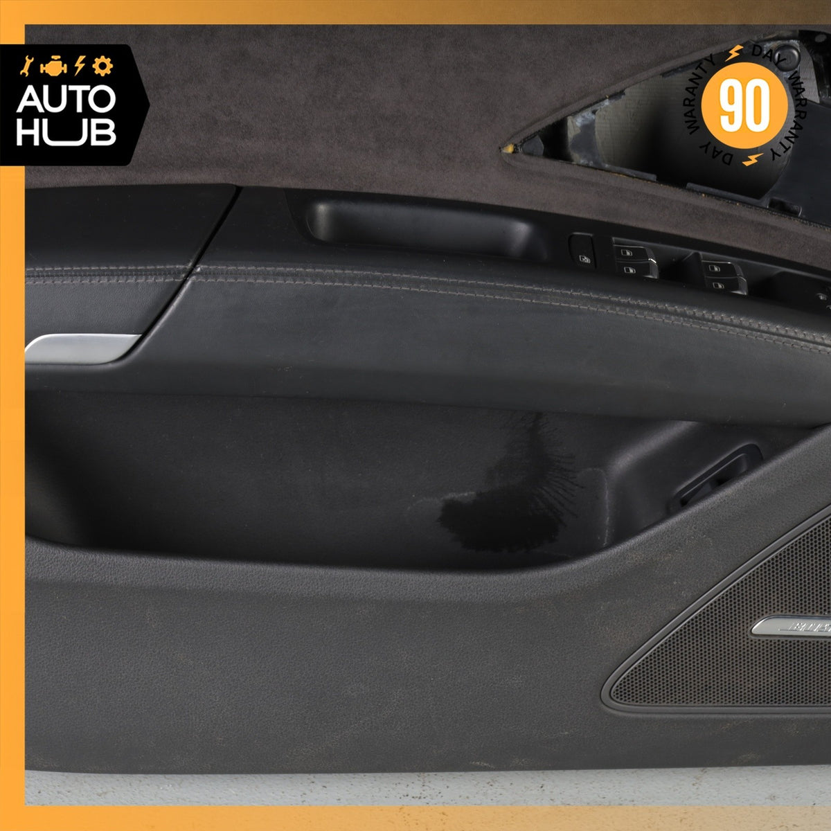 11-18 Audi D4 A8 S8 Front Left Driver Side Interior Door Panel Black Suede OEM - photo 6
