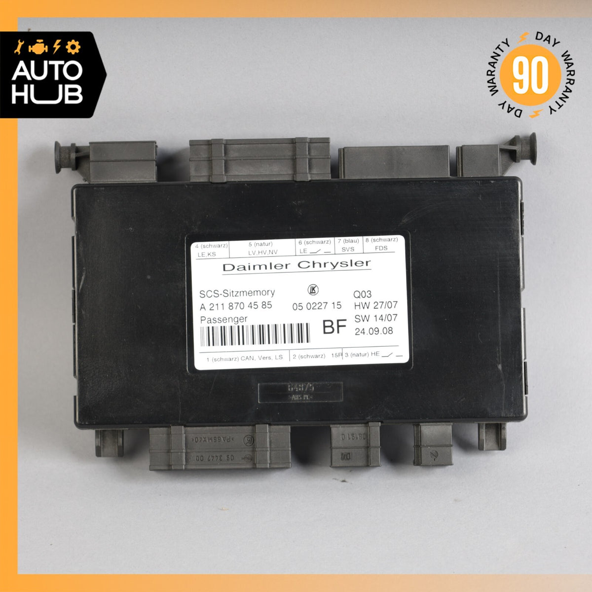 03-12 Mercedes W211 E350 E63 AMG Front Right Seat Control Module 2118704585 OEM - photo 6