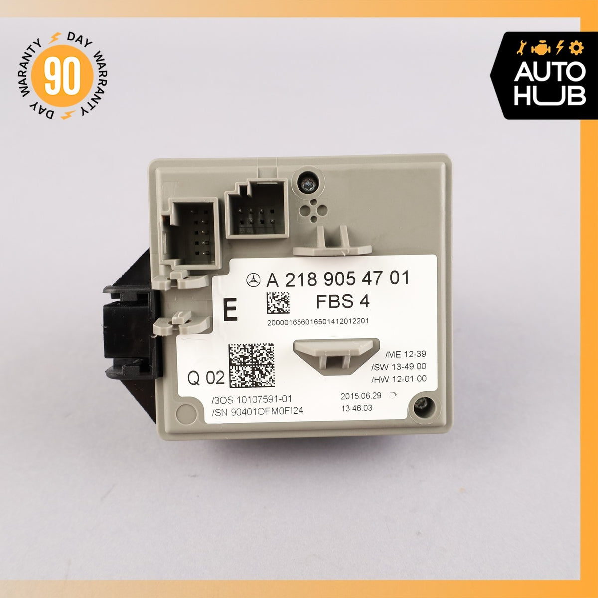 14-20 Mercedes W207 E400 E250 E550 E63 AMG Ignition Switch Module w/ Button OEM - photo 4