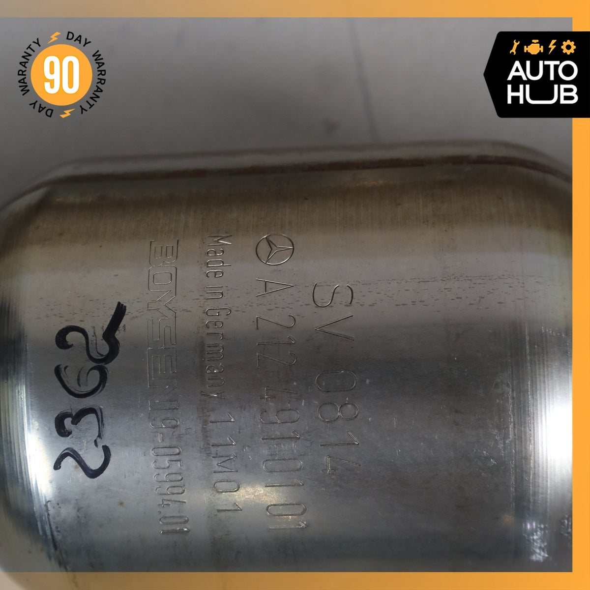Mercedes W212 E350 RWD Engine Exhaust Downpipe Set OEM 70k - photo 10