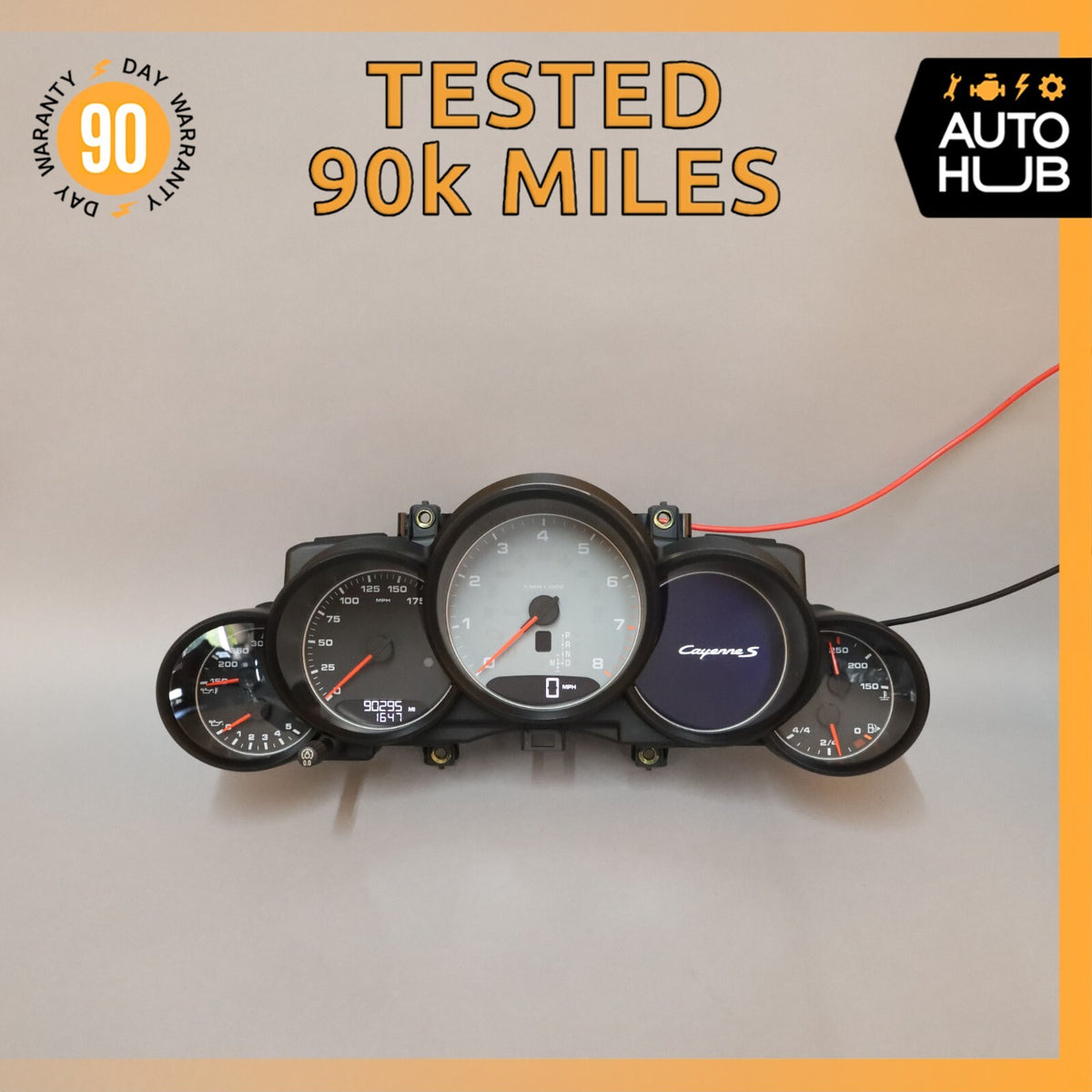 2013 Porsche Cayenne S 958 4.8L V8 Instrument Speedometer Cluster OEM 90k - photo 1