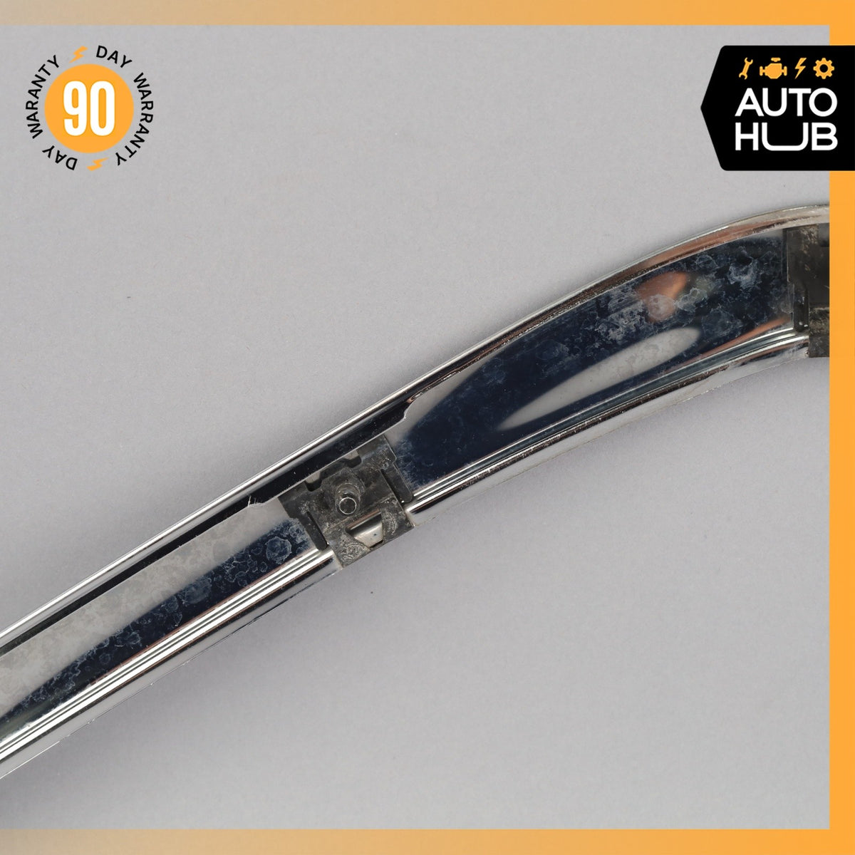 93-99 Mercedes W140 CL600 S500 Coupe Front Bumper Right Molding Trim Chrome OEM - photo 11