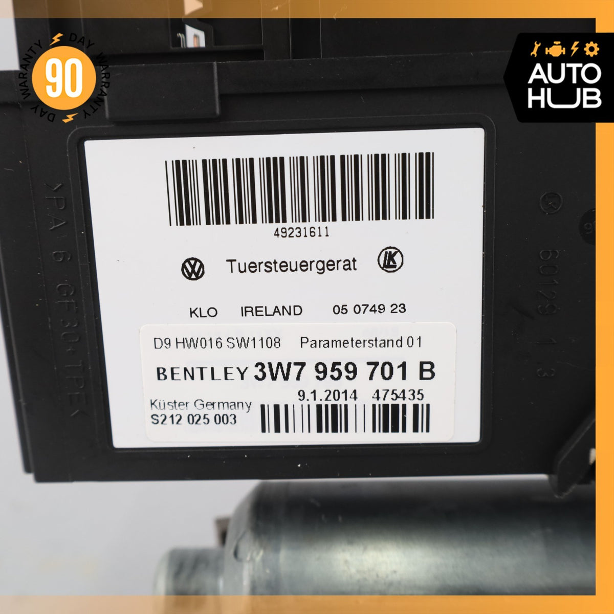 12-18 Bentley Continental GTC GT Front Left Door Window Regulator Motor OEM 49k - photo 9