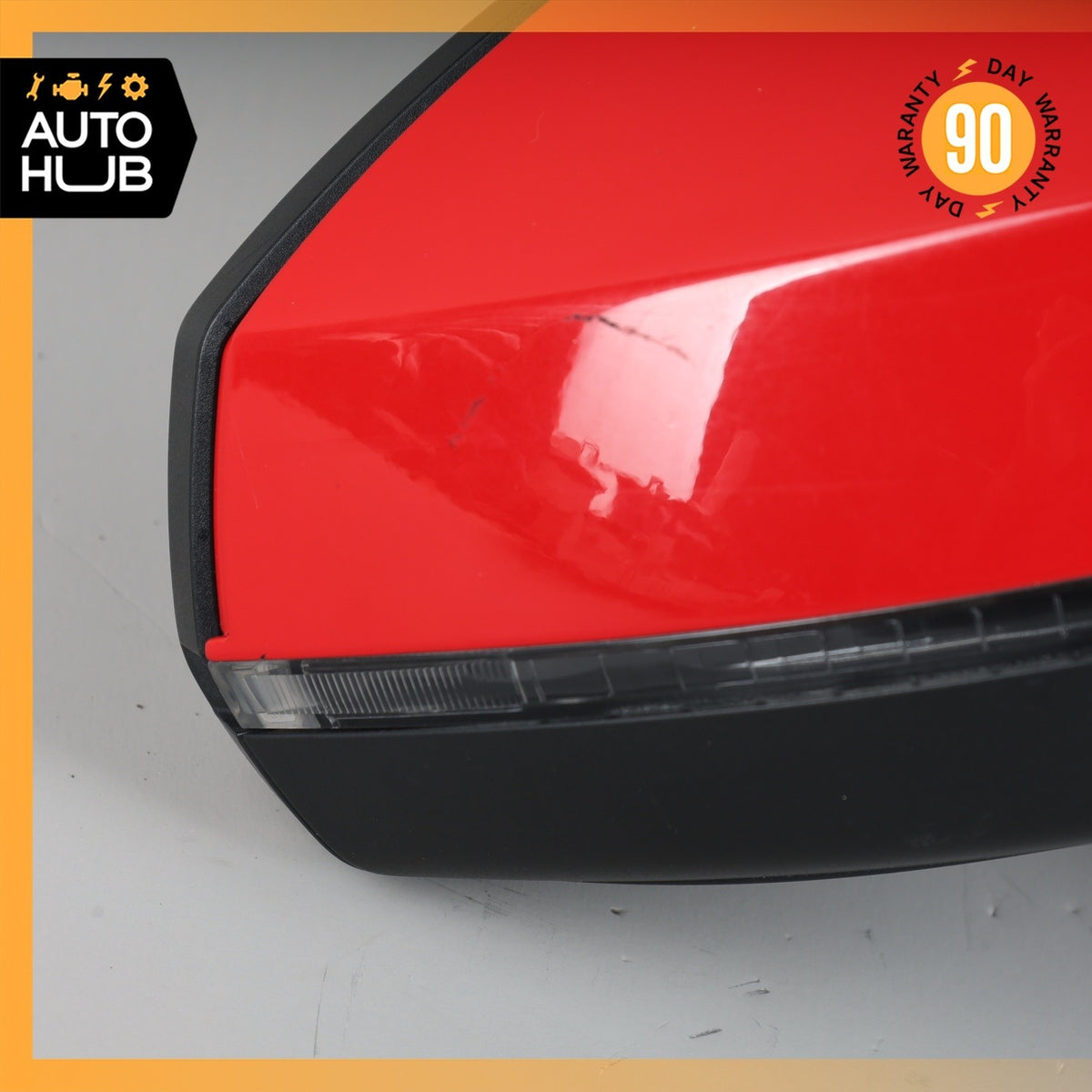 16-18 Audi 8V A3 E-Tron Right Side Rear View Door Mirror Red w/ Blind Spot OEM - photo 10