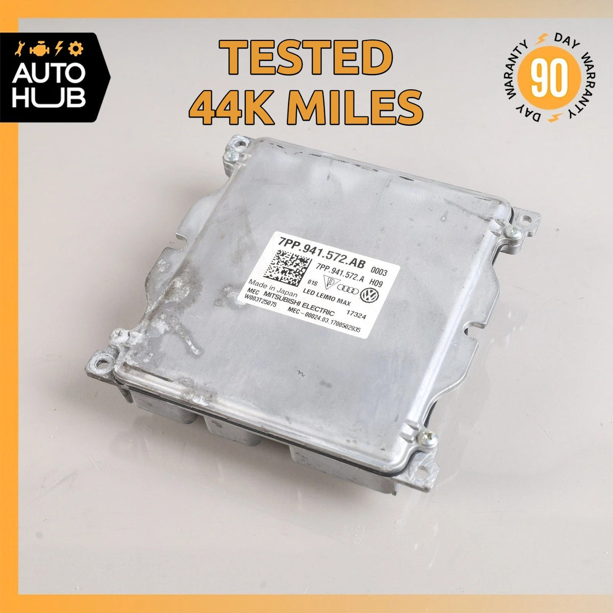 17-18 Porsche Macan 95B Headlight Ballast LED Control Module 7PP941572AB OEM 44k - photo 1