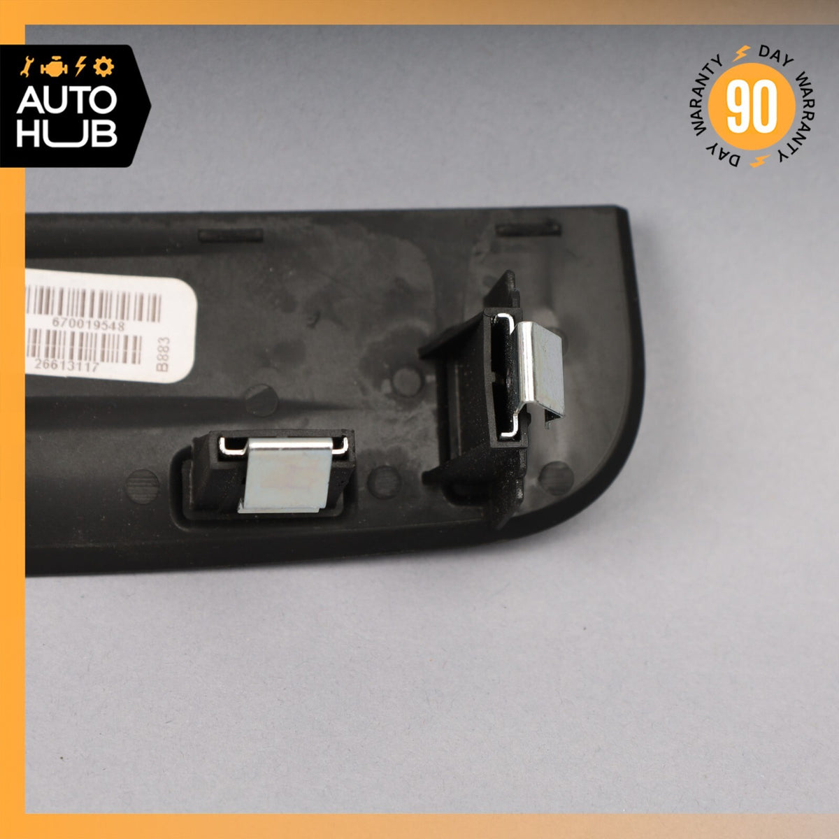 14-22 Maserati Ghibli Center Console Rear Switch Cover Trim Black 670019548 OEM - photo 6