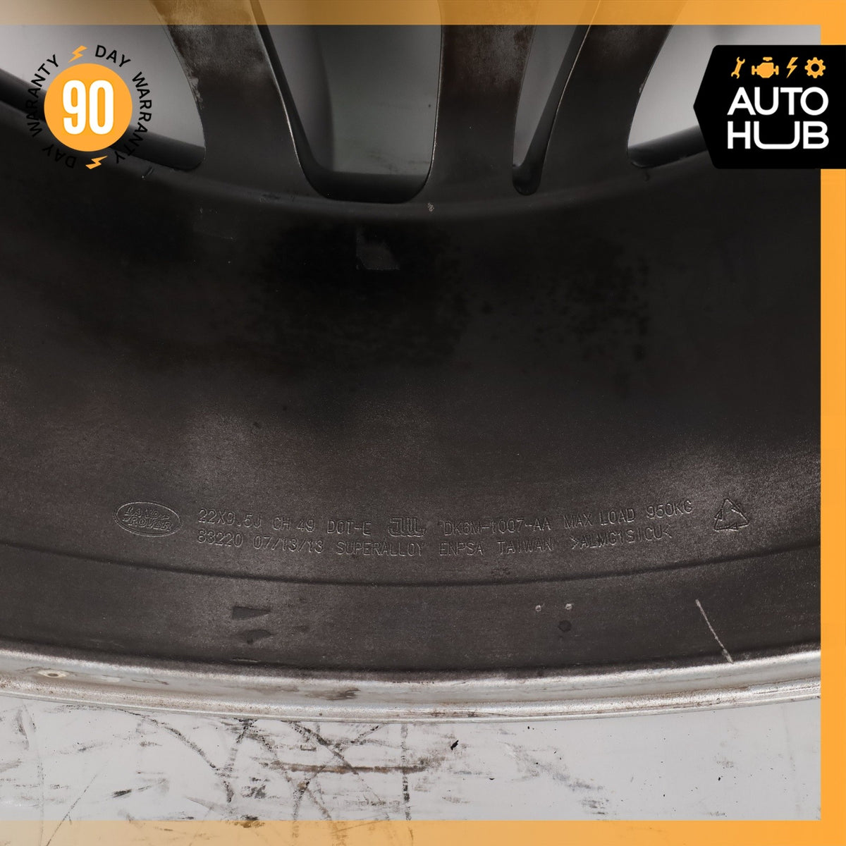 14-22 LR Range Rover Sport L494 Style 7 9.5 x 22 22" Wheel Rim Black OEM - photo 14