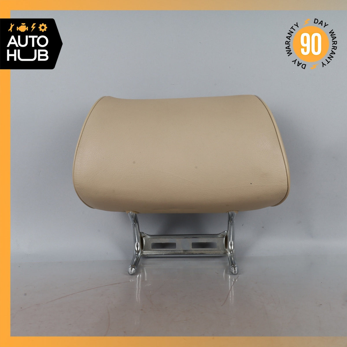 92-99 Mercedes W140 S320 Rear Left or Right Seat Headrest Beige 1409702450 OEM - photo 1