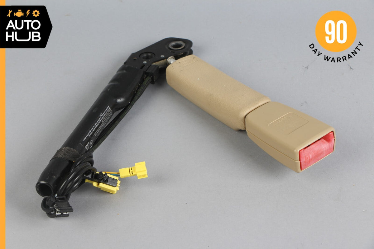 07-14 Mercedes W221 S400 CL550 Front Right Passenger Seat Belt Buckle Beige OEM - photo 7