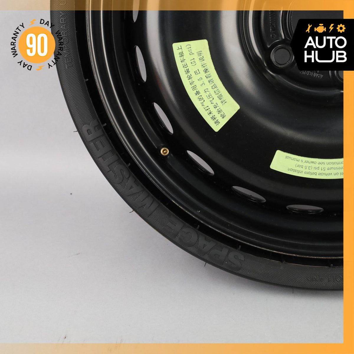 12-20 Mercedes R172 SLC300 SLK350 Donut Spare Tire Wheel Rim 145 70 17" OEM - photo 5