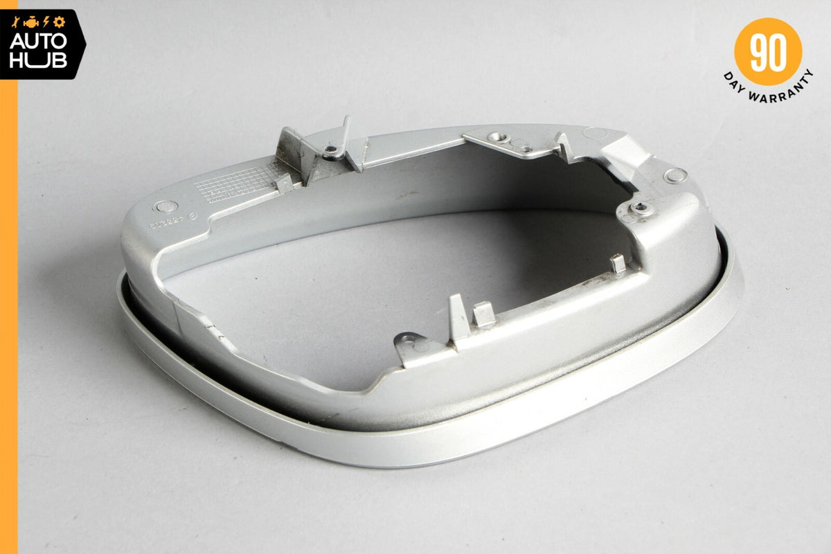 06-09 Mercedes W221 S550 CL63 Left Side Rear View Door Mirror Frame Silver OEM - photo 6