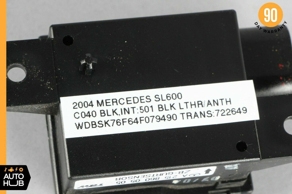 Mercedes R230 SL600 CL550 SL55 Seat Belt Seatbelt Tension Sensor 2158600505 OEM - photo 7