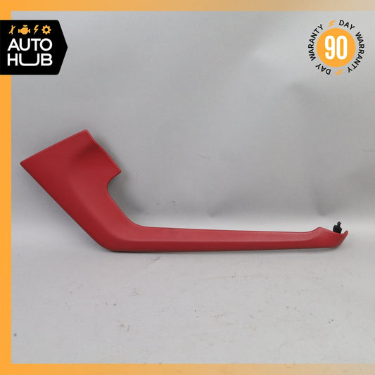 Porsche Macan 95B Center Console Molding Trim Cover Right Leather Red OEM - photo 1