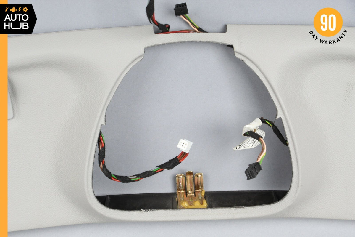 03-06 Mercedes R230 SL500 SL55 Front Window Top Upper Headliner Trim Panel 52k - photo 4