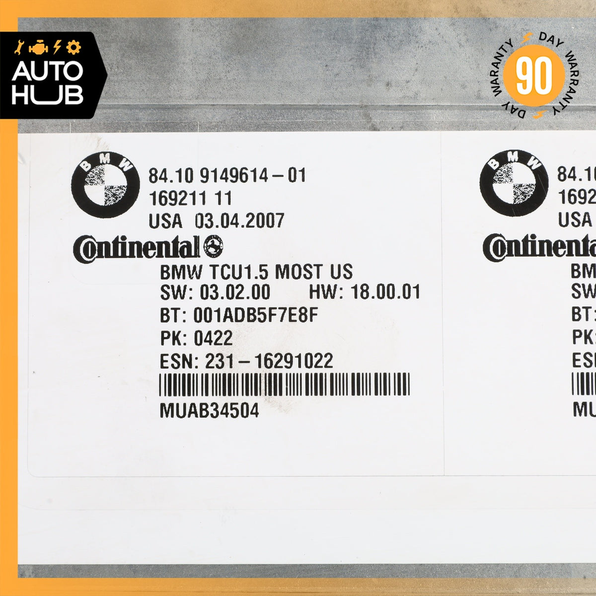 BMW E90 328i 128i 650i Bluetooth Telematics Module 84109149614 OEM 67k - photo 8
