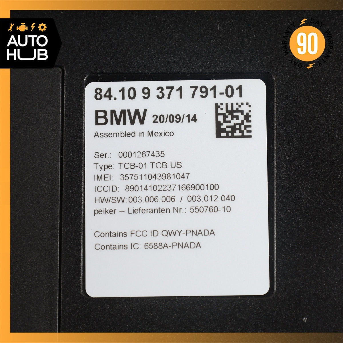 BMW F22 M235i Communication Bluetooth Telematics Control Module 9371791 OEM - photo 7