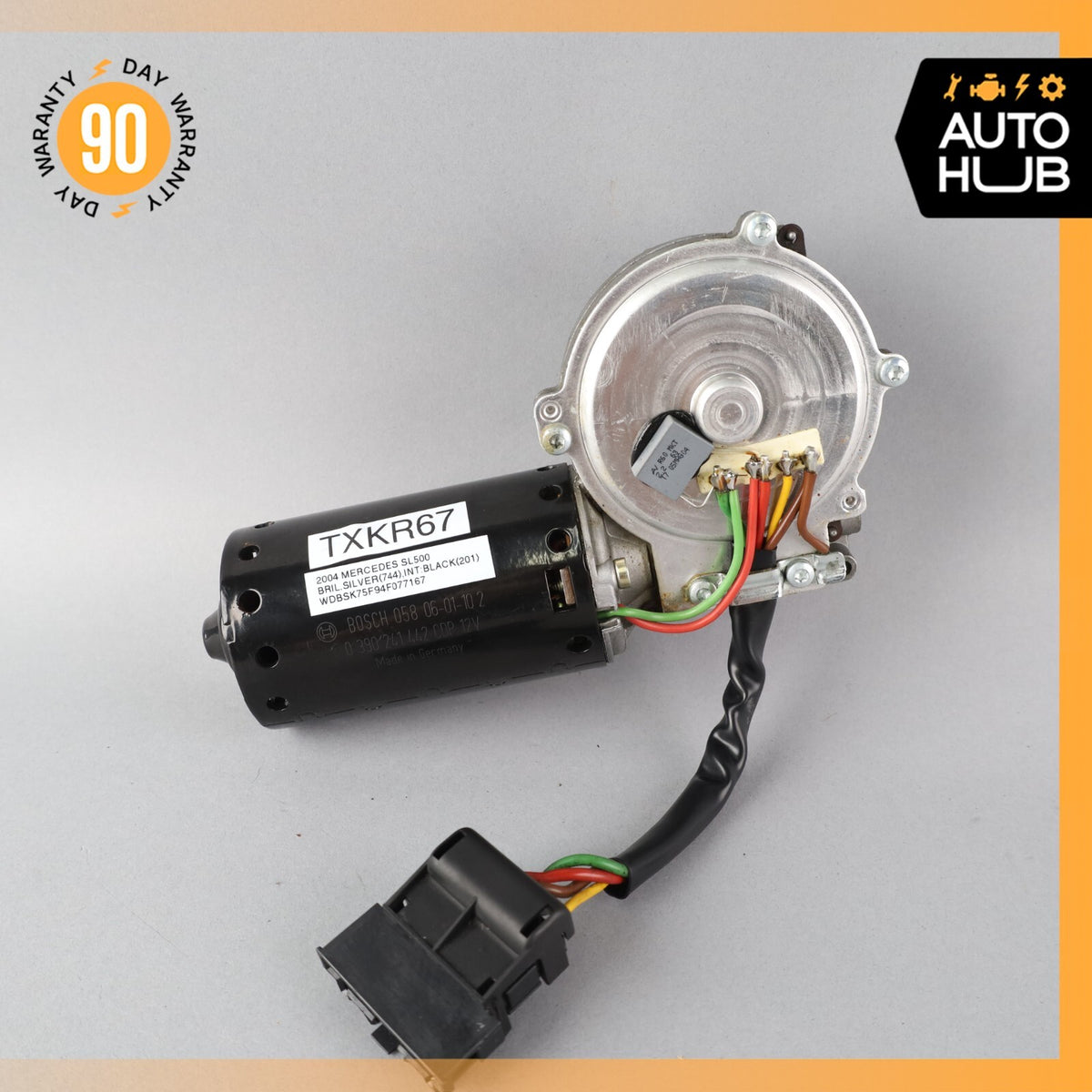 03-12 Mercedes R230 SL500 SL550 SL600 SL55 AMG Windshield Wiper Motor OEM - photo 2
