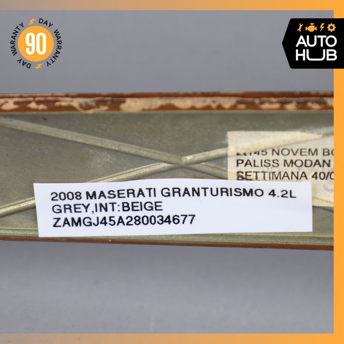 08-19 Maserati Granturismo M145 Front Right Side Door Panel Trim Wood OEM - photo 15