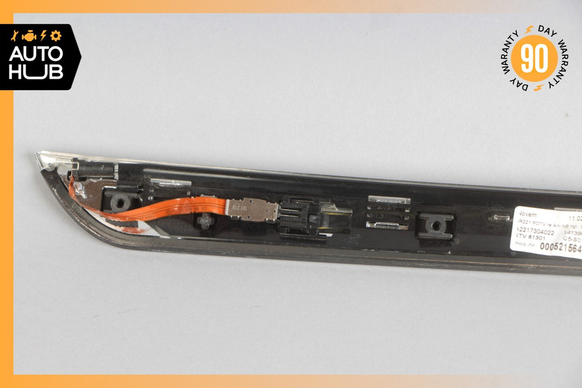 07-09 Mercedes W221 S550 S450 Rear Right Side Door Panel Trim 2217304022 OEM - photo 7