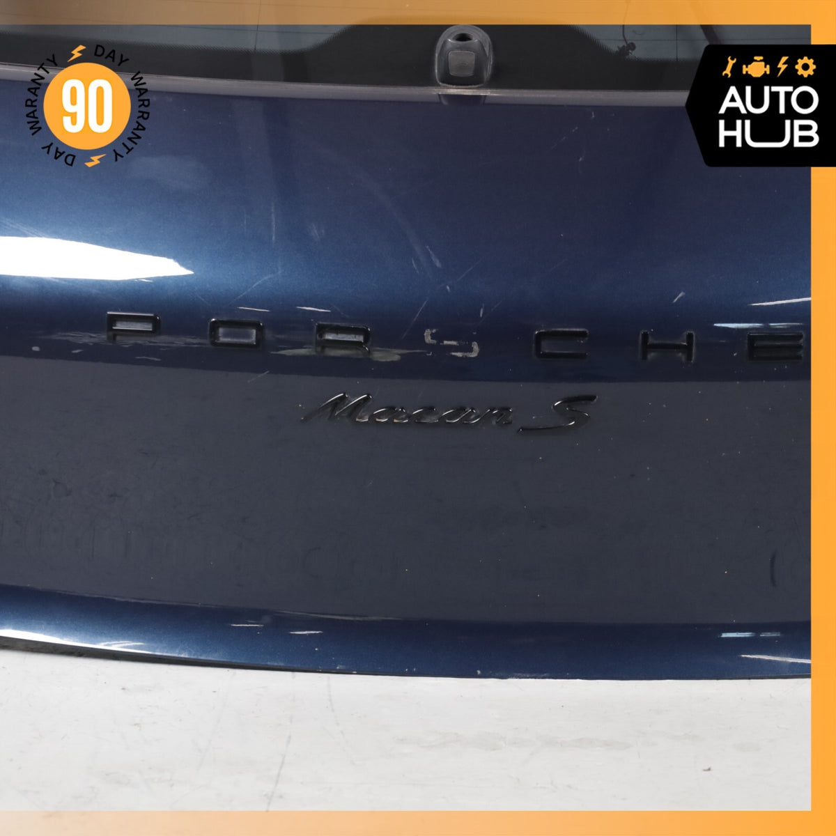 15-18 Porsche Macan S 95B Trunk Lid Liftgate Tailgate Hatch Shell Blue OEM - photo 9