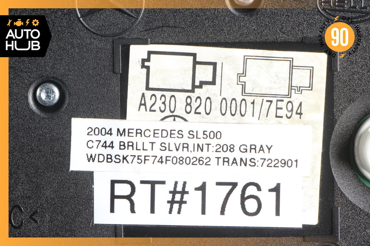 03-04 Mercedes R230 SL500 SL55 AMG Overhead Dome Light Lamp 2308200001 OEM - photo 11