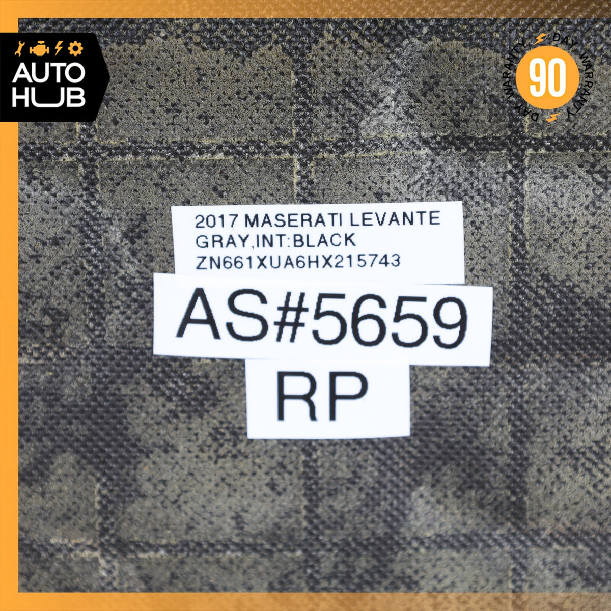 17-20 Maserati Levante M161 Front Right Lower Bottom Seat Cushion Black OEM 44k - photo 13