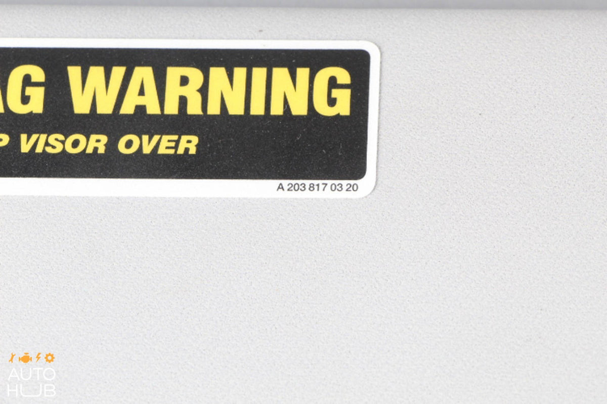 01-07 Mercedes W203 C320 C32 Right Passenger Side Sunvisor Sun Visor Gray OEM - photo 8