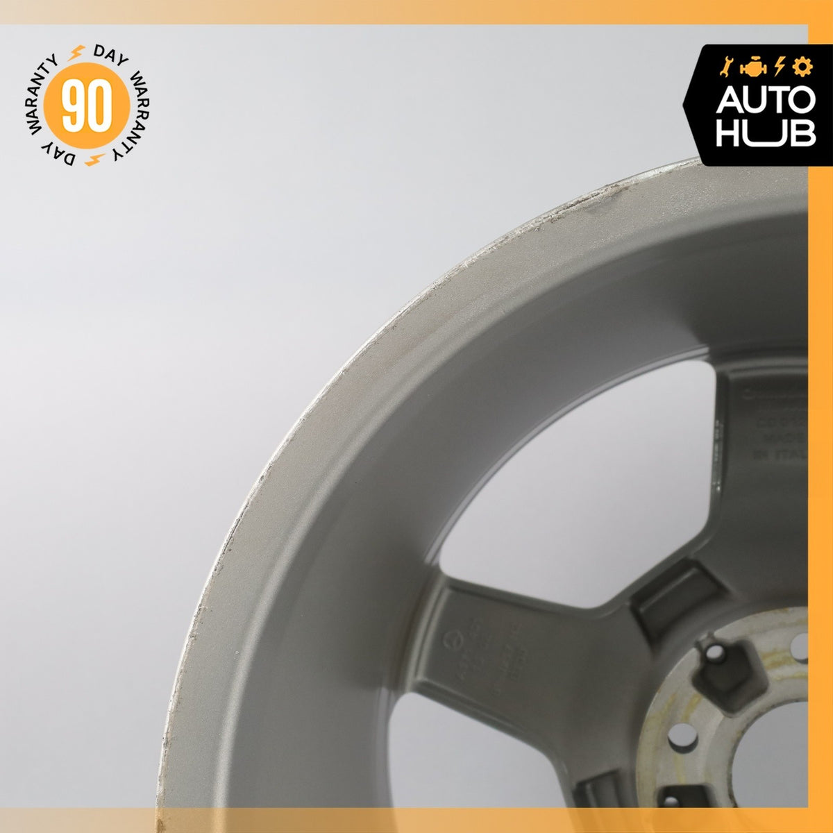 Mercedes W209 CLK55 AMG SLK350 8.5 x 17 17" Rear Wheel Rim Silver 1714011502 OEM - photo 10