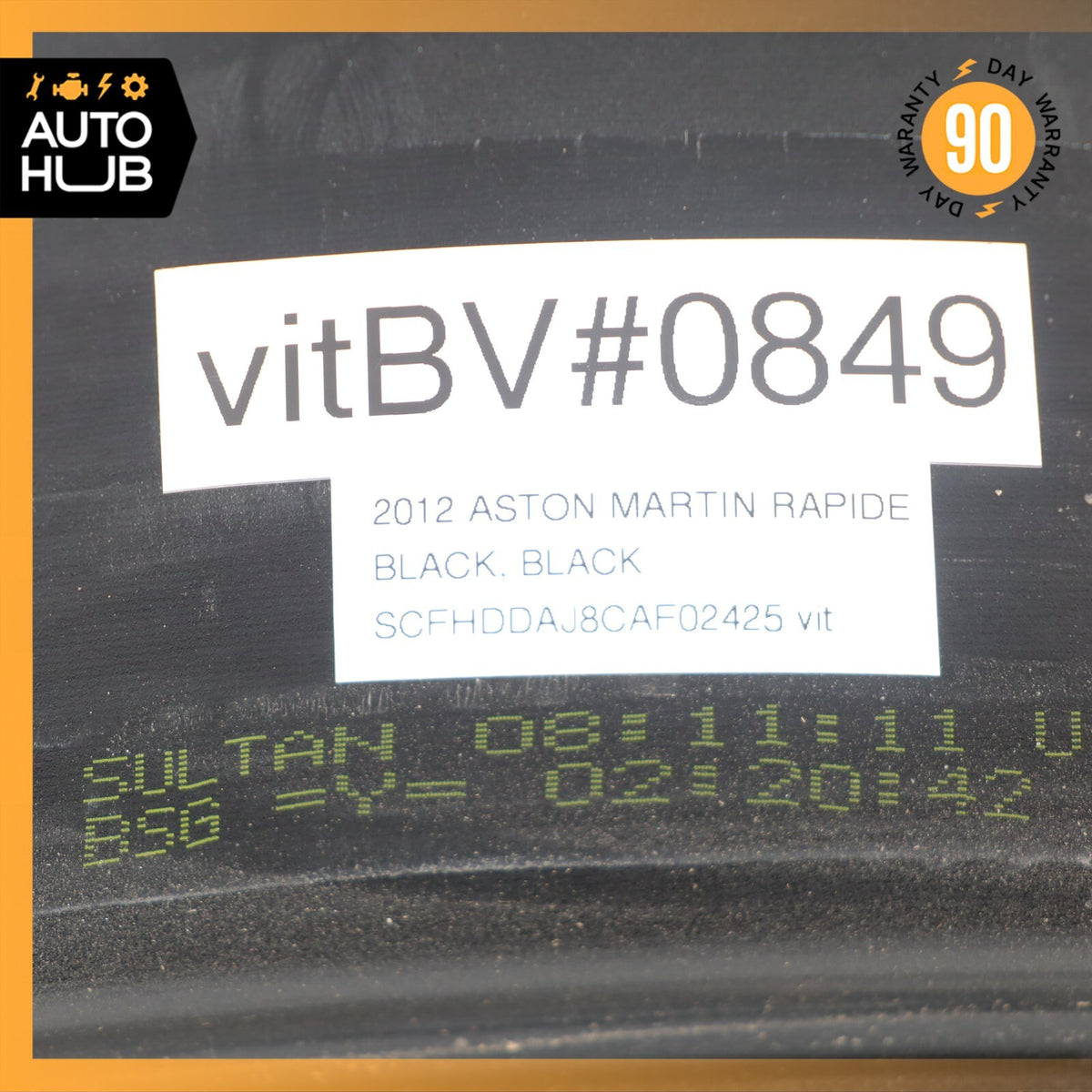 10-19 Aston Martin Rapide 11 x 20 20" Rear Wheel Rim Black Diamond Turned OEM - photo 24