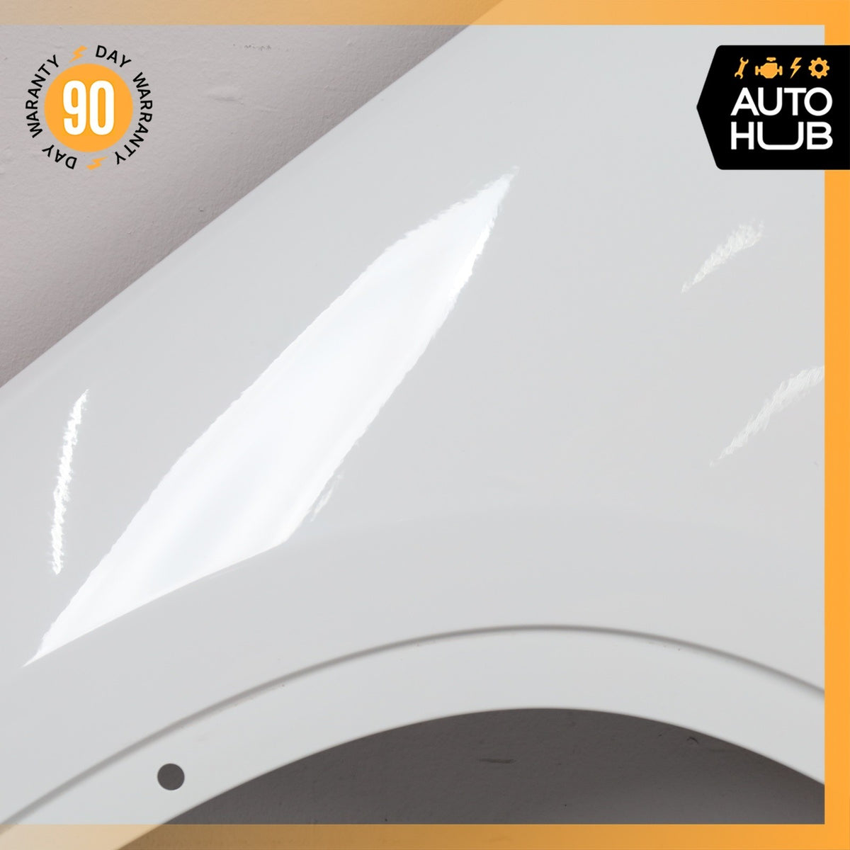 13-15 BMW E84 X1 Left Driver Side Fender Assembly White OEM - photo 4