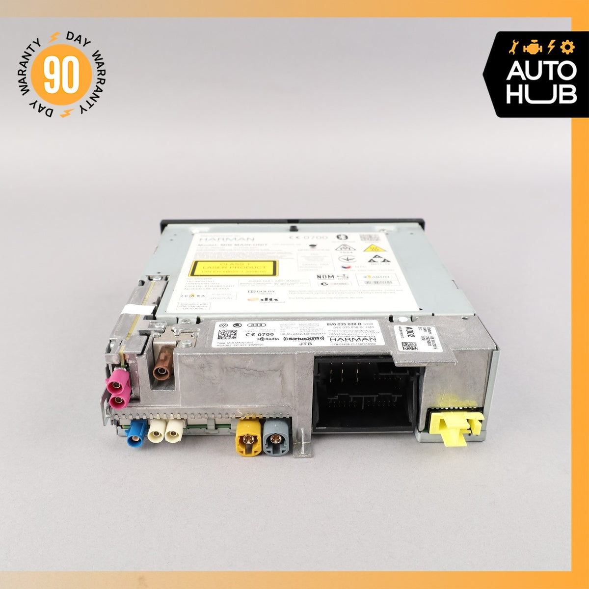 15-17 Audi 8V A3 E-Tron MIB AM FM Radio Navigation CD Head Unit 8V0035038B OEM - photo 4