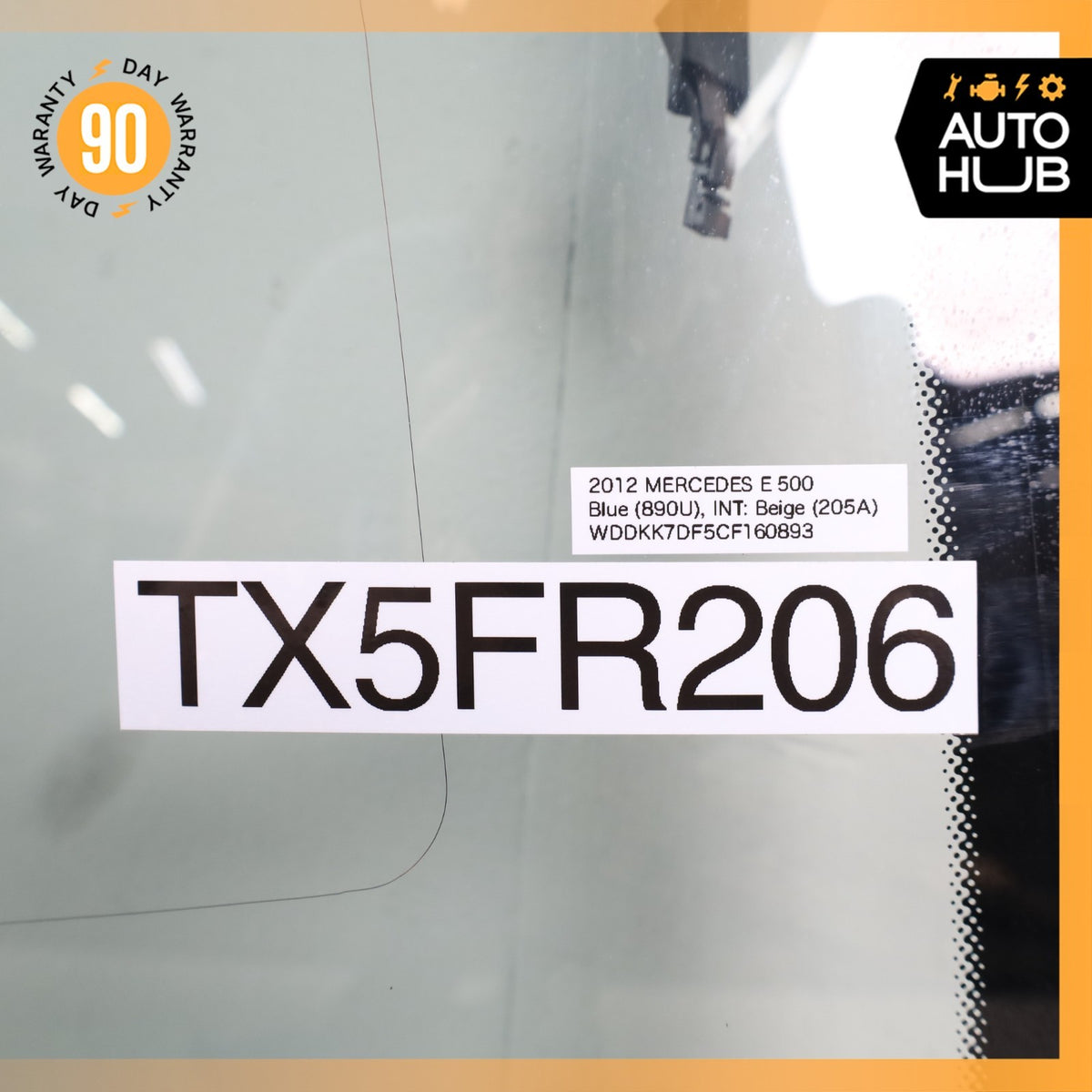 11-17 Mercedes W207 E550 E350 Convertible Front Windshield Window Glass OEM 78k - photo 20