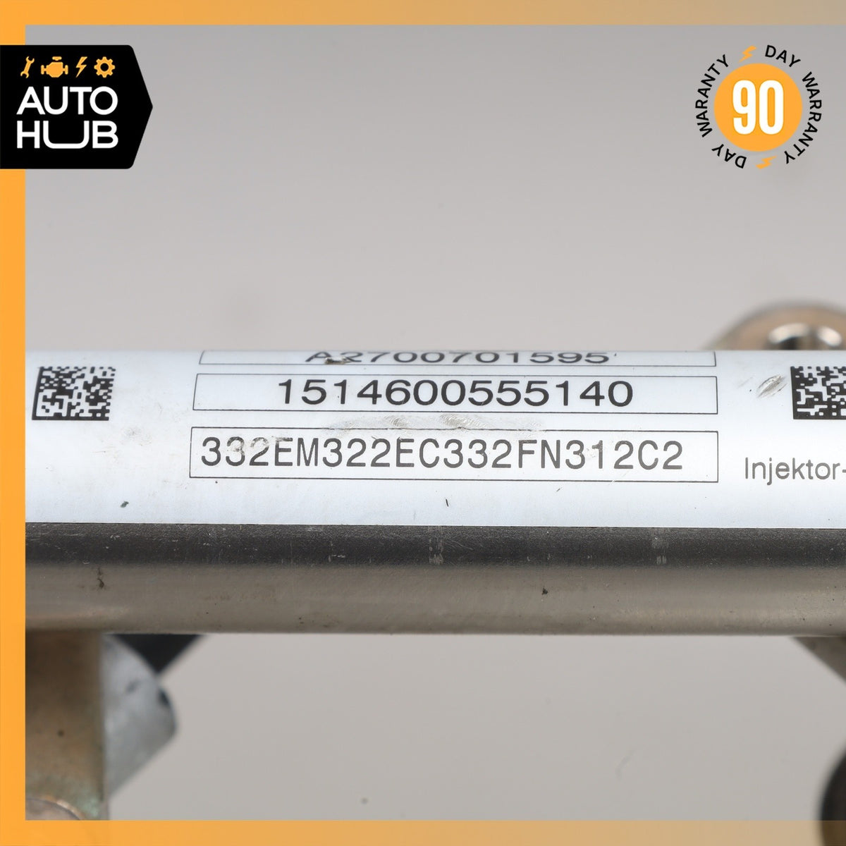 15-23 Mercedes W205 C63 AMG E300 Fuel Rail Line w/ Injectors OEM - photo 10
