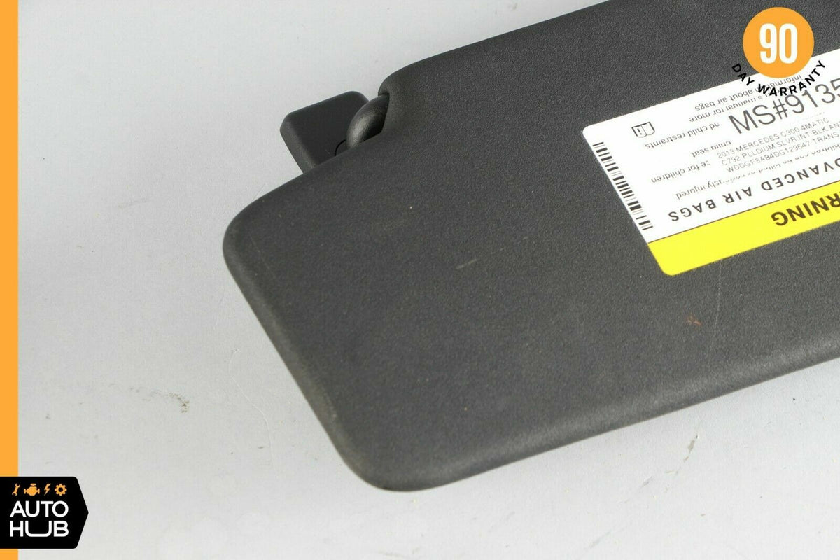 08-14 Mercedes W204 C300 C250 C350 Right Side Sunvisor Sun Visor Black OEM - photo 4