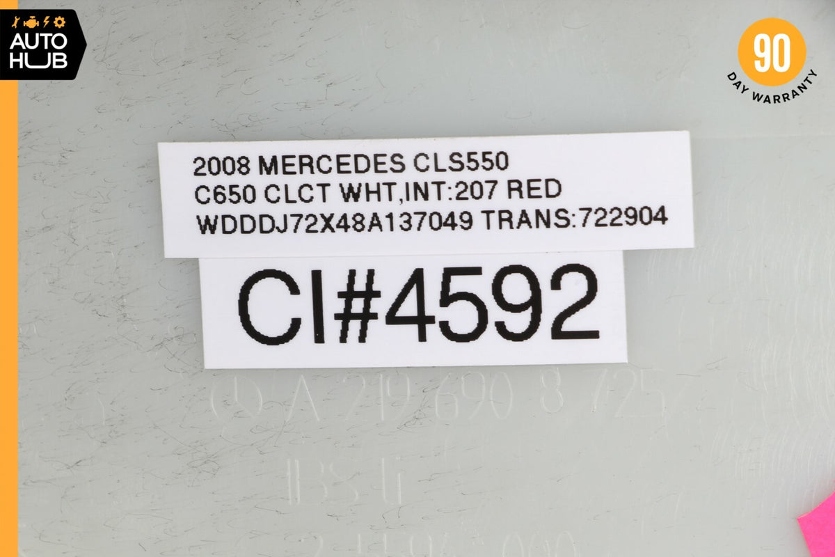 07-11 Mercedes W219 CLS550 CLS500 B Pillar Trim Panel Left Driver Side Red OEM - photo 12