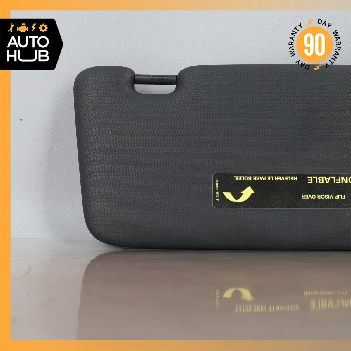 09-12 Audi 8R Q5 Left Driver Side Sunvisor Sun Visor Black OEM - photo 9