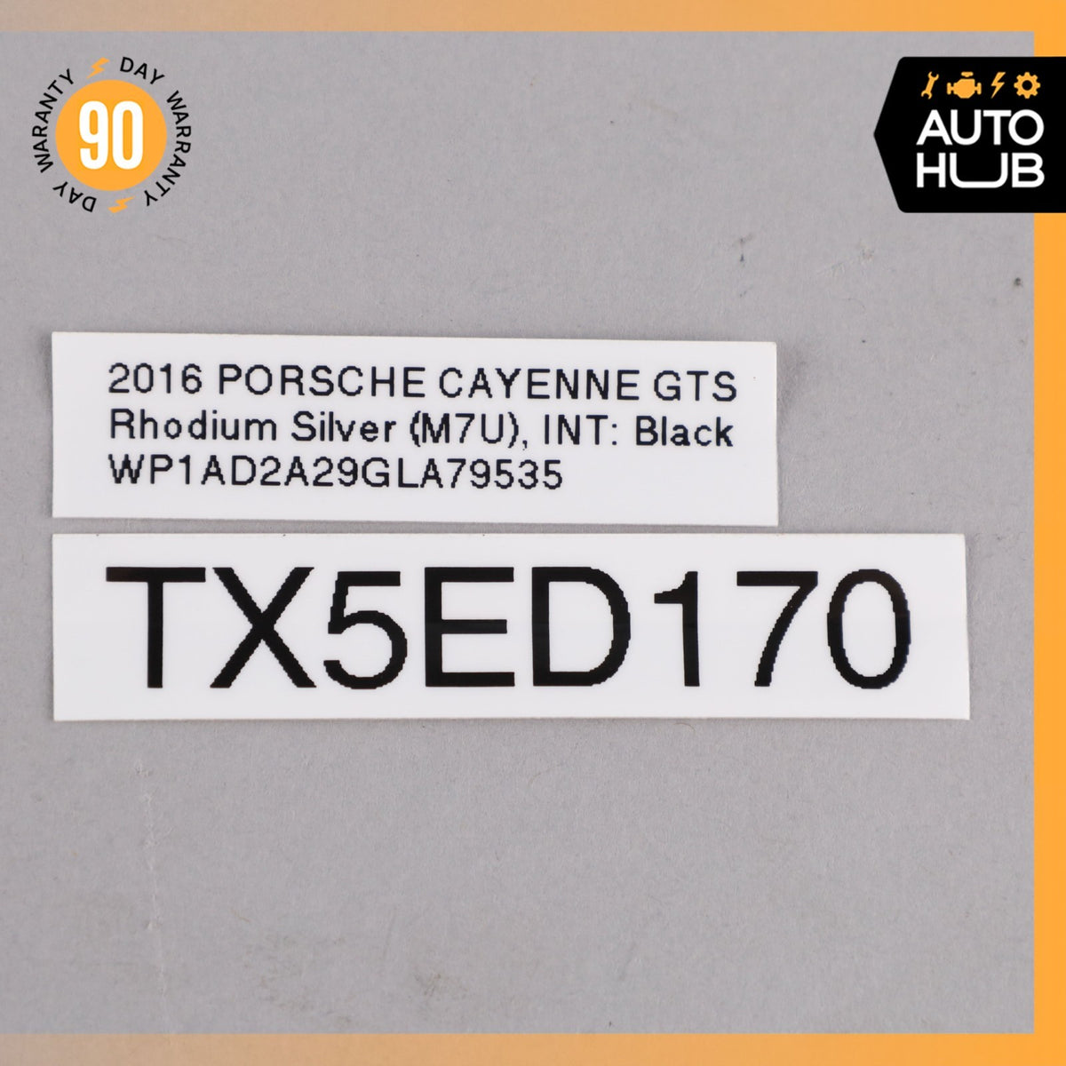 15-18 Porsche Cayenne 958 GTS Front Left Lower Door Molding Silver OEM - photo 21