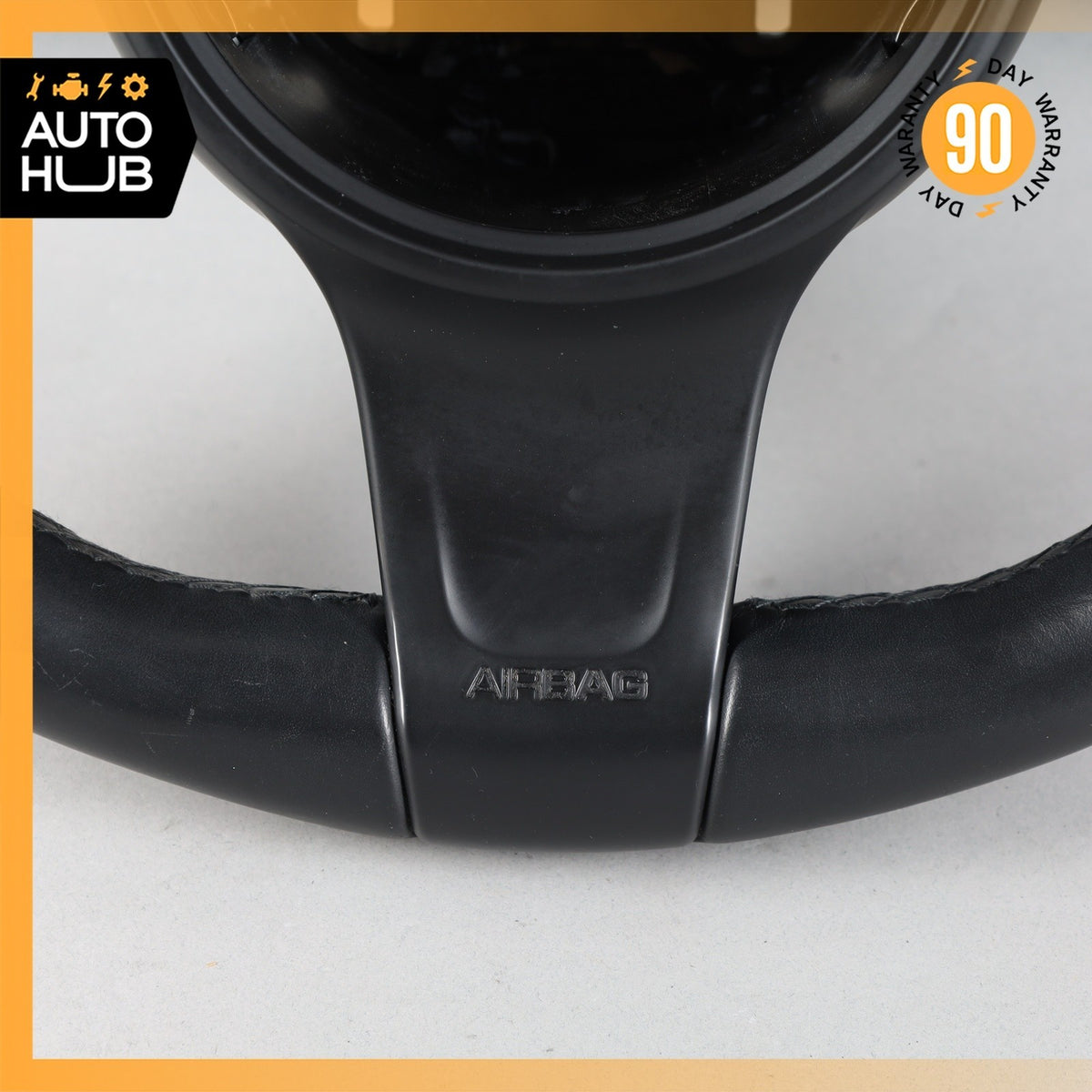 11-14 Porsche Cayenne 958 Steering Wheel w/ Paddle Shifters Black OEM - photo 8