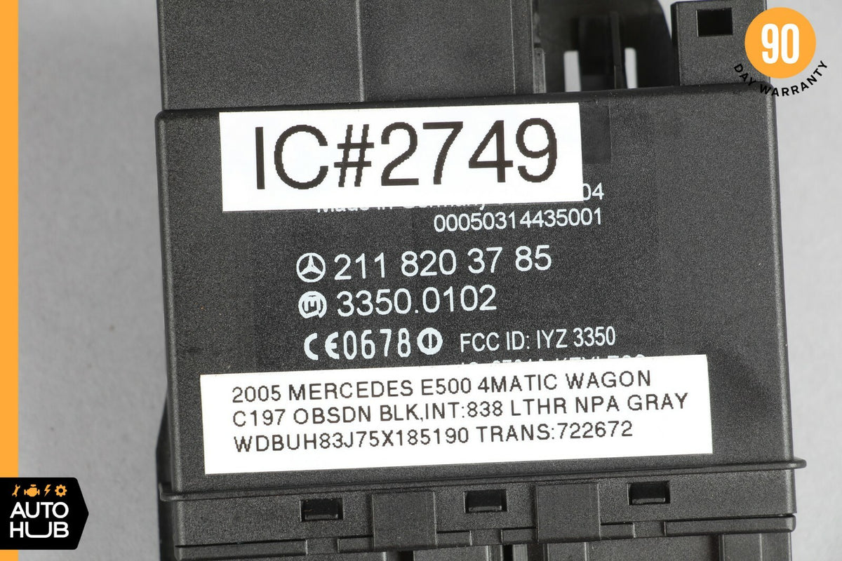 06-11 Mercedes W211 E500 CLS500 Rear Door Keyless Go Control Module OEM - photo 9